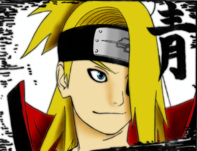 Coloured manga Deidara,by Stif